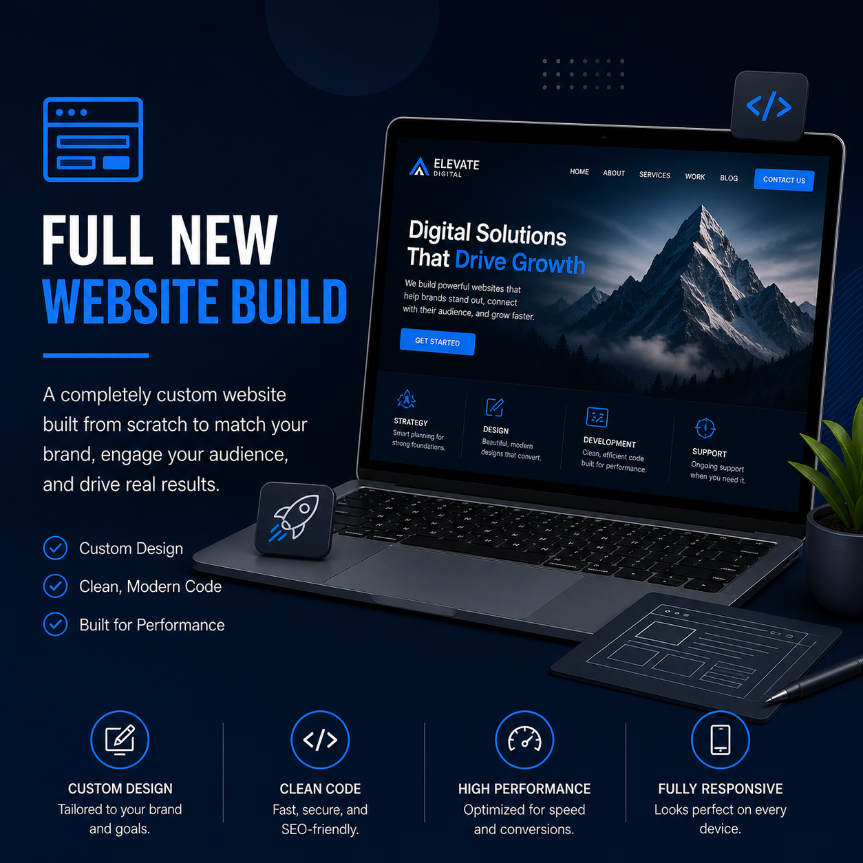 New website design